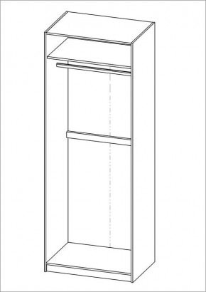Шкаф ПЕГАС двухдверный, цвет белый в Тюмени - tumen.ok-mebel.com | фото 3