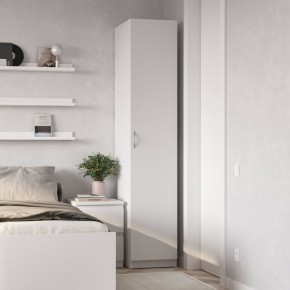 Шкаф ПЕГАС однодверный, цвет белый в Тюмени - tumen.ok-mebel.com | фото 4