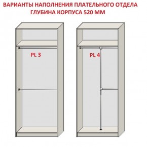 Шкаф распашной серия «ЗЕВС» (PL3/С1/PL2) Серый камень/Небраска натуральный в Тюмени - tumen.ok-mebel.com | фото 10
