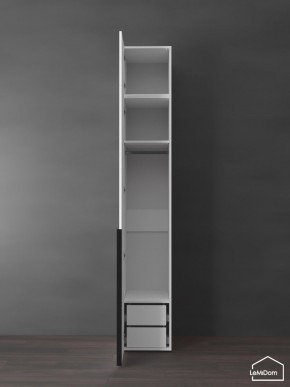 Шкаф с антресолью Linnea MHR-1A-3 2450х400х510 (Белый-М 11.1.2) в Тюмени - tumen.ok-mebel.com | фото 5