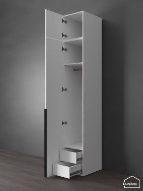 Шкаф с антресолью Linnea MHR-1A-3 2450х400х510 (Белый-М 11.1.2) в Тюмени - tumen.ok-mebel.com | фото 6