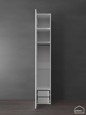 Шкаф с антресолью Linnea MHR-1POA-3 2450х400х510 (Белый-М 11.1.2) в Тюмени - tumen.ok-mebel.com | фото 5