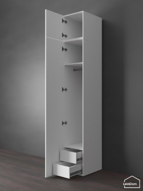Шкаф с антресолью Linnea MHR-1POA-3 2450х400х510 (Белый-М 11.1.2) в Тюмени - tumen.ok-mebel.com | фото 6