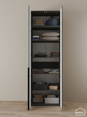 Шкаф с антресолью Linnea MHR-2A-2 2450х800х510 (Графит-М 11.1.25) в Тюмени - tumen.ok-mebel.com | фото 4
