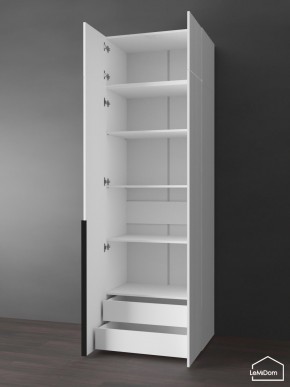 Шкаф с антресолью Linnea MHR-2A-4 2450х800х510 (Белый-М 11.1.2) в Тюмени - tumen.ok-mebel.com | фото 5