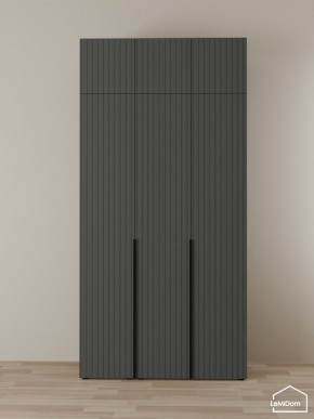 Шкаф с антресолью Linnea MHR-3A-2 2450х1200х510 (Графит-М 11.1.25) в Тюмени - tumen.ok-mebel.com | фото
