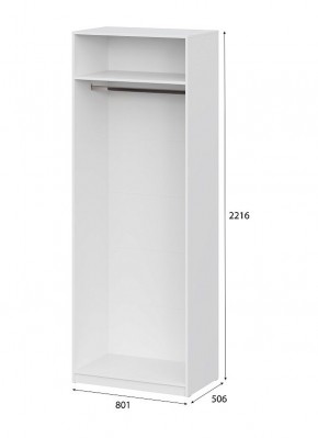 Шкаф ШК-5 (800) Белый текстурный в Тюмени - tumen.ok-mebel.com | фото 4