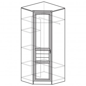Шкаф угловой 50 Лира Нортон светлый (угол 854х854) в Тюмени - tumen.ok-mebel.com | фото 2