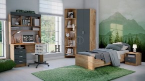 МАРТИНА Шкаф угловой (Графит/Дуб крафт) в Тюмени - tumen.ok-mebel.com | фото 3