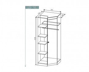 СКАНДИ ШДУ765.1 Шкаф угловой в Тюмени - tumen.ok-mebel.com | фото 2