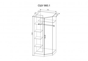 СОФИ СШУ860.1 Шкаф угловой в Тюмени - tumen.ok-mebel.com | фото 2