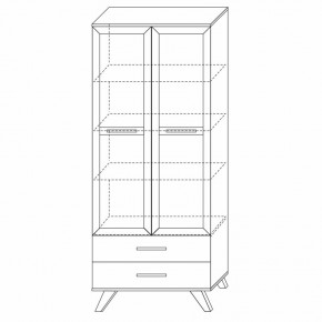 Шкаф-витрина 800 Вега Скандинавия в Тюмени - tumen.ok-mebel.com | фото 6