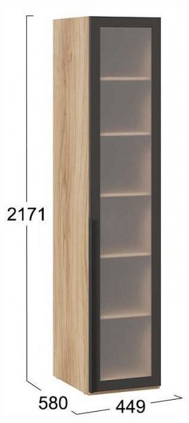 Шкаф-витрина Порто СМ-393.07.008 в Тюмени - tumen.ok-mebel.com | фото 3