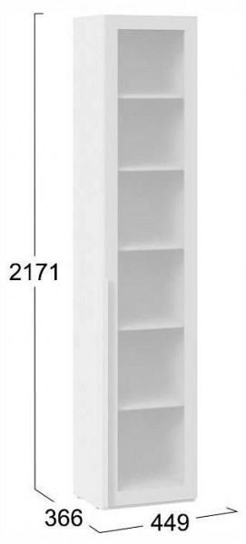 Шкаф-витрина Порто СМ-393.07.213 в Тюмени - tumen.ok-mebel.com | фото 4