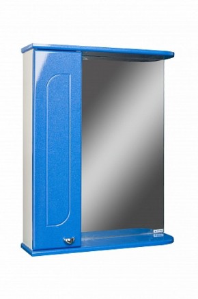 Шкаф-зеркало Радуга Синий металлик 55 левый АЙСБЕРГ (DA1129HZR) в Тюмени - tumen.ok-mebel.com | фото 1