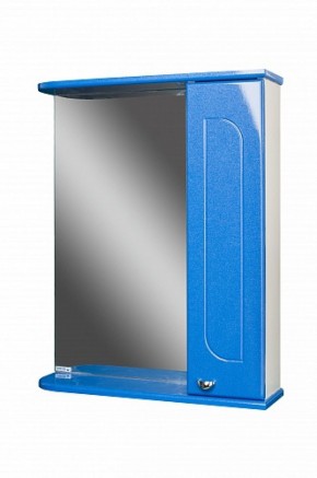 Шкаф-зеркало Радуга Синий металлик 60 правый АЙСБЕРГ (DA1130HZR) в Тюмени - tumen.ok-mebel.com | фото