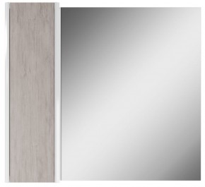 Шкаф-зеркало Uno 80 Дуб серый левый/правый Домино (DU1504HZ) в Тюмени - tumen.ok-mebel.com | фото 2