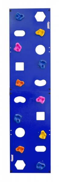 Скалодром пристенный (500*2000) стандарт ЭЛЬБРУС с отверстиями (10 шт. зацепов) цв.синий в Тюмени - tumen.ok-mebel.com | фото