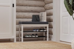 Скамья 85х50 Кантри для обуви белая в Тюмени - tumen.ok-mebel.com | фото 4