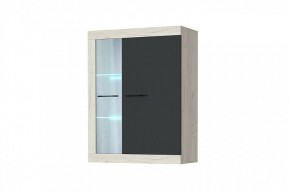 СОНАТА ВНС-800 Шкаф-витрина навесная (крафт белый/антрацит) в Тюмени - tumen.ok-mebel.com | фото