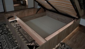Спальня Джулия Кровать 160 МИ с подъемным механизмом Дуб крафт серый в Тюмени - tumen.ok-mebel.com | фото 3
