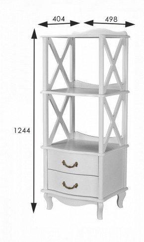 Стеллаж комбинированный Джульетта Л в Тюмени - tumen.ok-mebel.com | фото 8