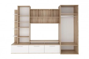 Стенка Денвер (СТЛ.151.01) Дуб сонома/Белый в Тюмени - tumen.ok-mebel.com | фото 2