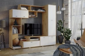 Стенка Диско (СТЛ.150.01) Дуб дикий/Белый в Тюмени - tumen.ok-mebel.com | фото 3