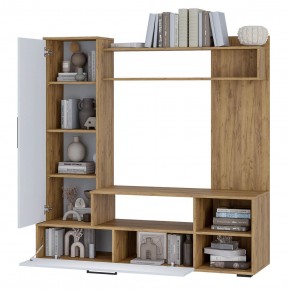 Гостиная Евро 2 (крафт/белый) в Тюмени - tumen.ok-mebel.com | фото 2