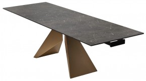 Стол ALES 180 BLACK GRAVE SOLID CERAMIC, керамика / бронзовый, ®DISAUR в Тюмени - tumen.ok-mebel.com | фото 7
