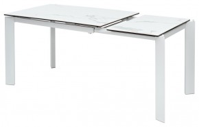 Стол CORNER 120 MATTE STATUARIO Белый мрамор матовый керамика, стекло/ белый каркас, ®DISAUR в Тюмени - tumen.ok-mebel.com | фото 4