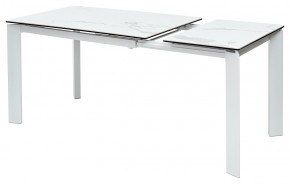 Стол CORNER 120 MATTE STATUARIO Белый мрамор матовый керамика, стекло/ белый каркас, ®DISAUR в Тюмени - tumen.ok-mebel.com | фото 5