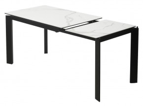 Стол CORNER 120 MATTE STATUARIO Белый мрамор матовый керамика, стекло/ черный каркас, ®DISAUR в Тюмени - tumen.ok-mebel.com | фото 4
