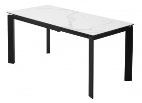 Стол CORNER 120 MATTE STATUARIO Белый мрамор матовый керамика, стекло/ черный каркас, ®DISAUR в Тюмени - tumen.ok-mebel.com | фото 5