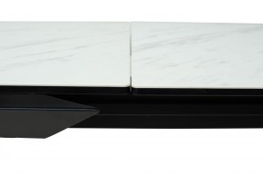 Стол CREMONA 160 KL-99 Белый мрамор матовый, итальянская керамика / черный каркас, ®DISAUR в Тюмени - tumen.ok-mebel.com | фото 4