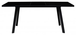 Стол ФИН 120 Черный, стекло/ Черный каркас М-City в Тюмени - tumen.ok-mebel.com | фото