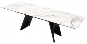 Стол IVAR 180 MARBLES KL-188 Контрастный мрамор, итальянская керамика, ®DISAUR в Тюмени - tumen.ok-mebel.com | фото 5