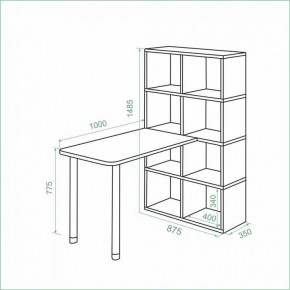 Стол компьютерный Bartolo в Тюмени - tumen.ok-mebel.com | фото 3