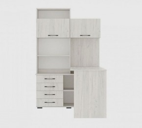 Стол компьютерный "ПКС-11" ПРАВЫЙ (дуб крафт белый) в Тюмени - tumen.ok-mebel.com | фото 3