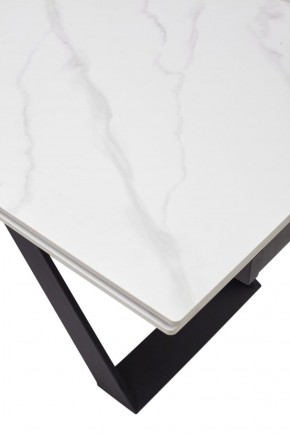 Стол LIVORNO 180 MATT WHITE MARBLE SOLID CERAMIC / BLACK, ®DISAUR в Тюмени - tumen.ok-mebel.com | фото 9