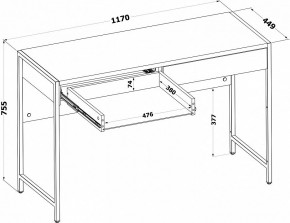 Стол письменный СПМ-402 в Тюмени - tumen.ok-mebel.com | фото 4