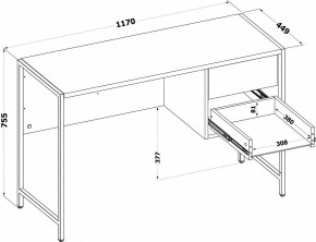 Стол письменный СПМ-404 в Тюмени - tumen.ok-mebel.com | фото 4