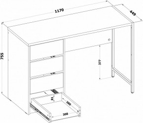 Стол письменный СПМ-405 в Тюмени - tumen.ok-mebel.com | фото 3