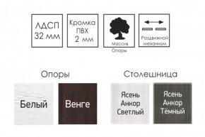 Стол раскладной Ялта-2 (опоры массив резной) в Тюмени - tumen.ok-mebel.com | фото 4