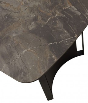 Стол RASMUS 160 KL-80 Серый мрамор, итальянская керамика / черный каркас, ®DISAUR в Тюмени - tumen.ok-mebel.com | фото 9