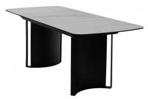 Стол RASMUS 160 TL-45 Белый мрамор, испанская керамика / черный каркас, ®DISAUR в Тюмени - tumen.ok-mebel.com | фото 4