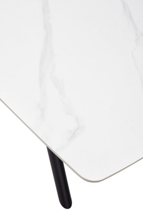 Стол RIVOLI 140 MATT WHITE MARBLE SOLID CERAMIC / BLACK, ®DISAUR в Тюмени - tumen.ok-mebel.com | фото 8