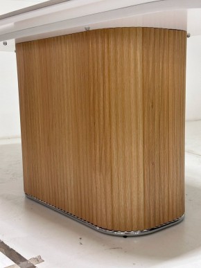 Стол TAMPA 180 цвет БЕЛЫЙ МРАМОР M326, керамика / Каркас OAK, ®DISAUR в Тюмени - tumen.ok-mebel.com | фото 4