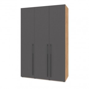 СТОУН С32 Шкаф 3-х створчатый (золотой дуб/графит) в Тюмени - tumen.ok-mebel.com | фото