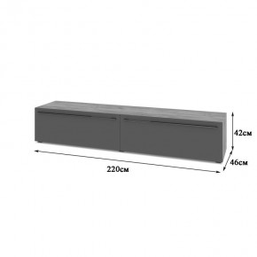 СТОУН С72 Тумба ТВ (золотой дуб/графит) в Тюмени - tumen.ok-mebel.com | фото 2